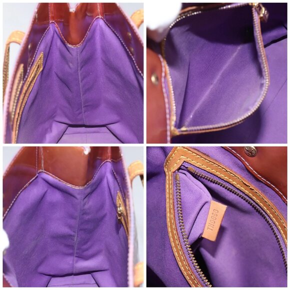 LOUIS VUITTON Monogram Vernis Reade MM Tote Bag Viole - Picture 15 of 16